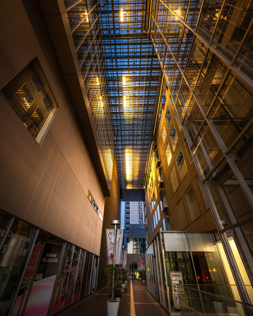 岡山シティミュージアム通路
